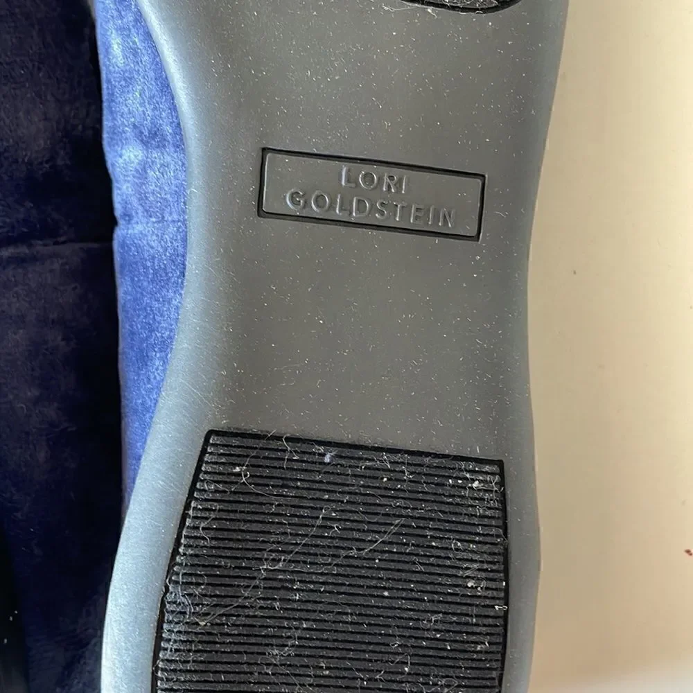 NIB Lori Goldstein Collection Indigo Blue Flats Size 8.5M